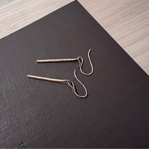 Peter James Gold Dangling Piers Earrings